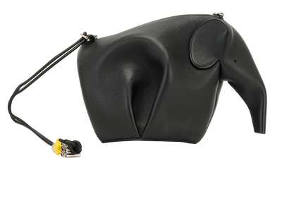 Mini Elephant Crossbody, &pound;450, Handbags, Black, Leather, Front view